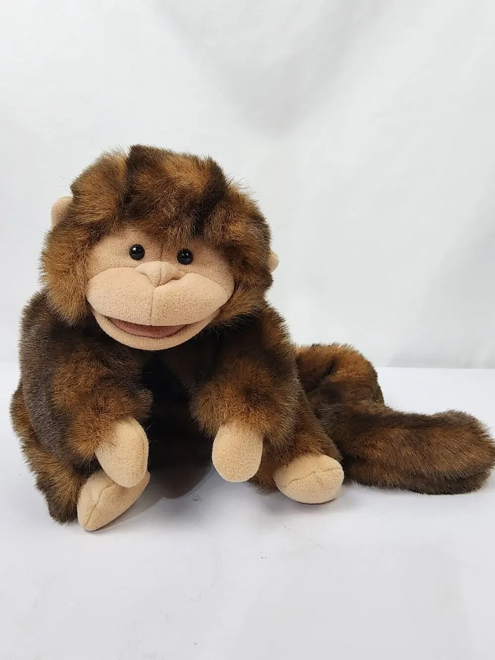 Folkmanis Smiling Fuzzy Soft Monkey Full Body Hand 9